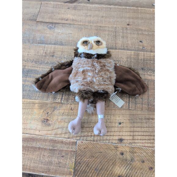 Folkmanis Burrowing Owl Hand Puppet 10 in Plush Stuffed Animal Bird - Picture 1 of 7